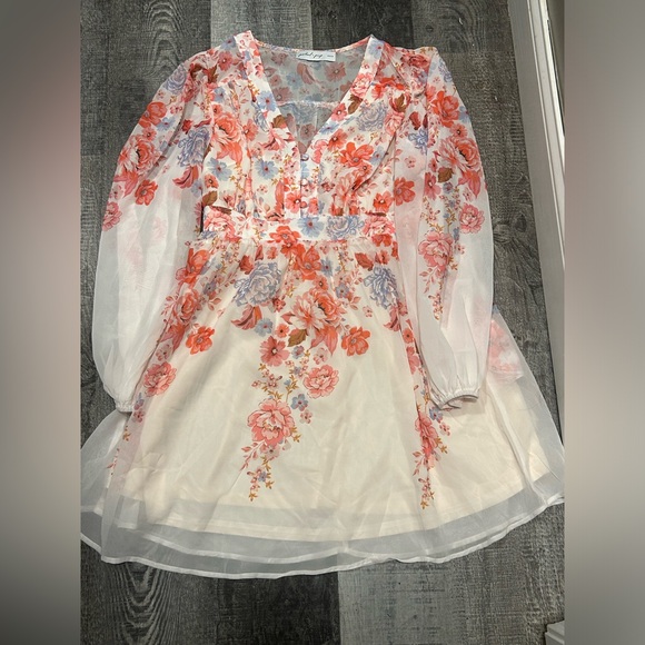 Petal and Pup Hattie Floral Print Long Sleeve Dress - Picture 4 of 4